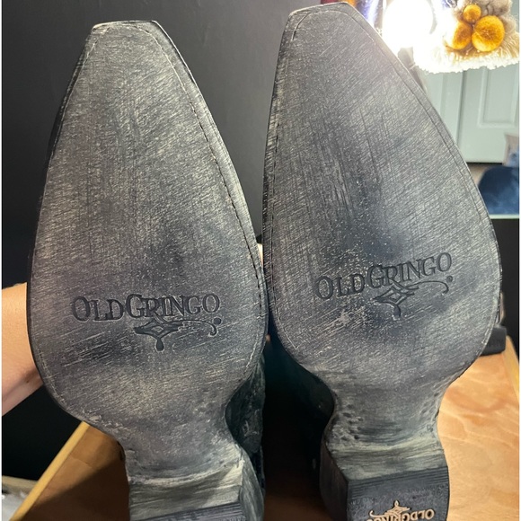 Old Gringo Klak Boots Brand New Black Sugarskull - Picture 8 of 10